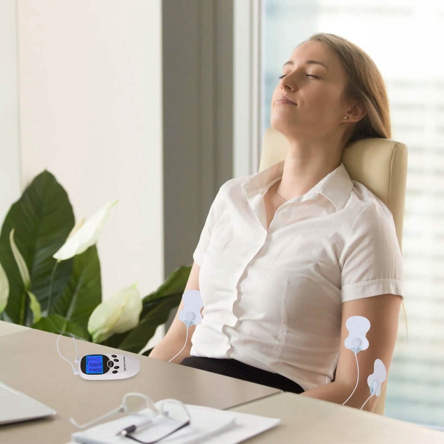 Electric Muscle Stimulator with Electrode Pads Wires DailySale