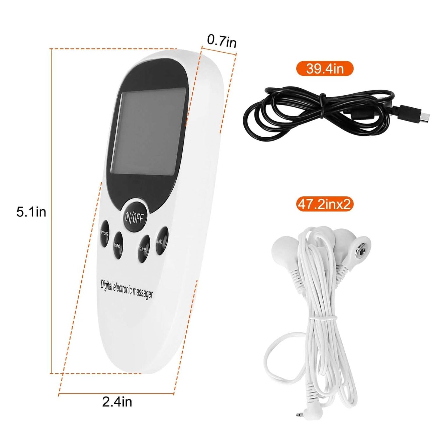 Electric Muscle Stimulator with Electrode Pads Wires DailySale