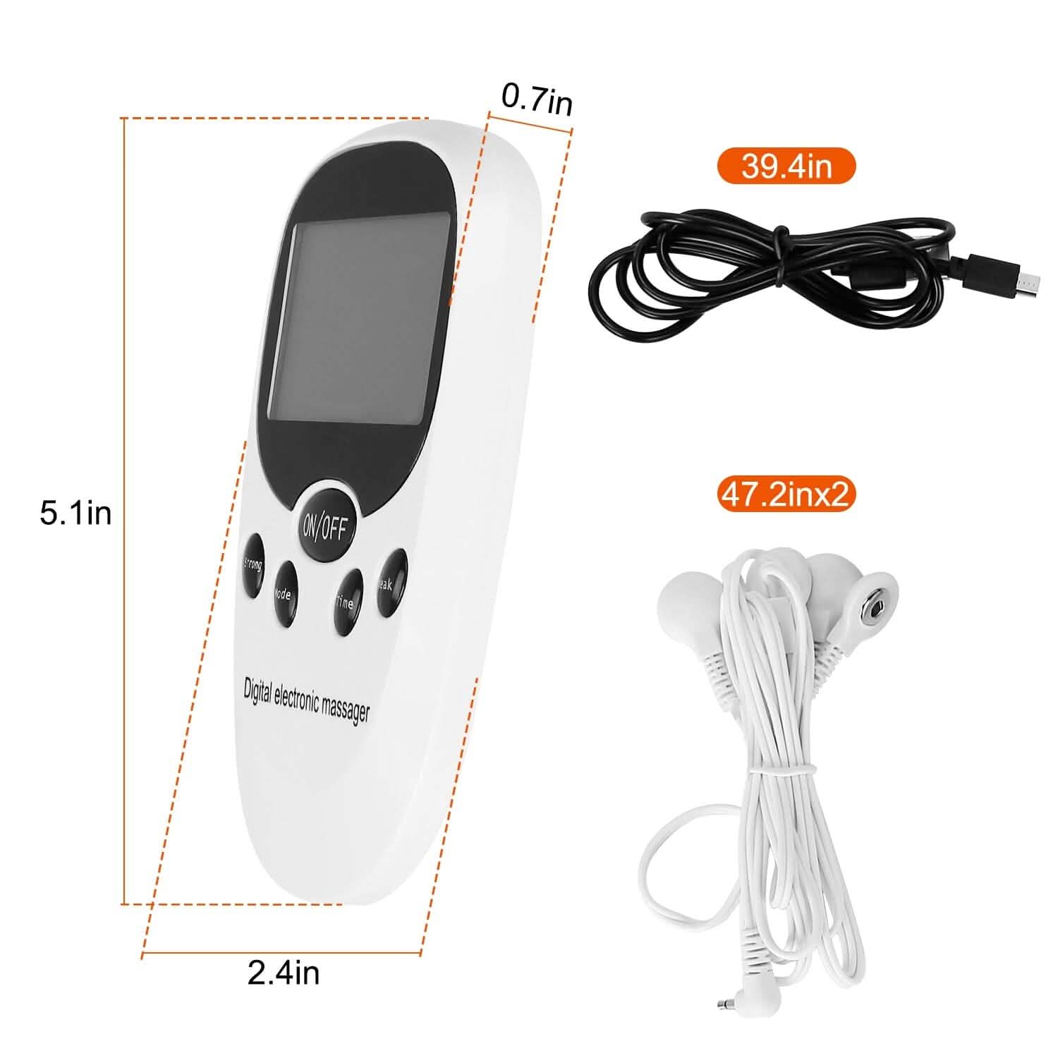 Electric Muscle Stimulator with Electrode Pads Wires DailySale