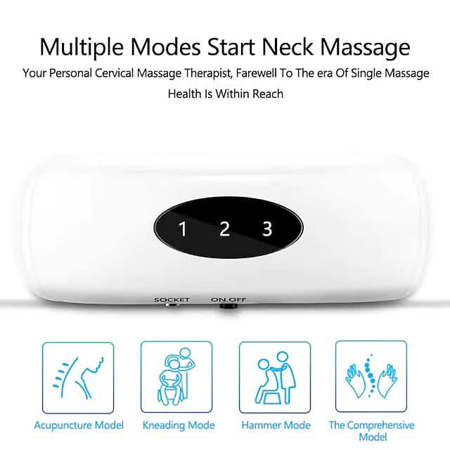 Electric Neck Massager and Pulse Back 6 Modes Power Control DailySale