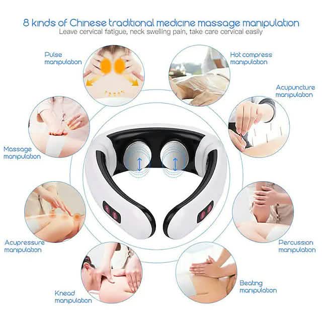 Electric Neck Massager and Pulse Back 6 Modes Power Control DailySale