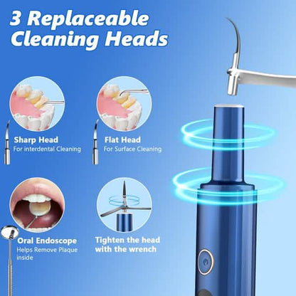Electric Plaque Remover for Teeth, Rechargeable Teeth Cleaning Kit with 4 Modes DailySale