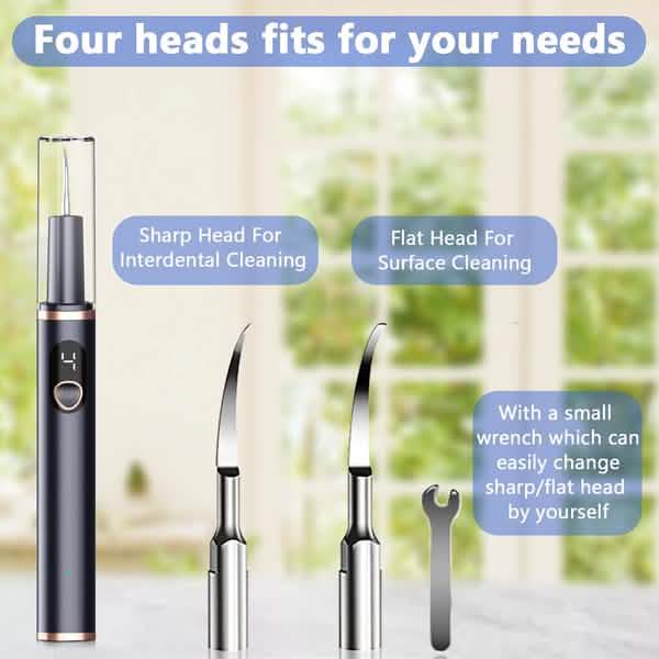 Electric Plaque Remover for Teeth, Rechargeable Teeth Cleaning Kit with 4 Modes DailySale