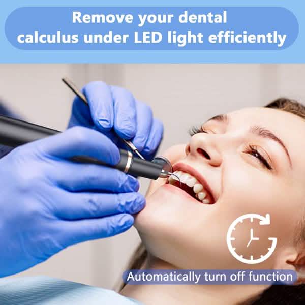 Electric Plaque Remover for Teeth, Rechargeable Teeth Cleaning Kit with 4 Modes DailySale