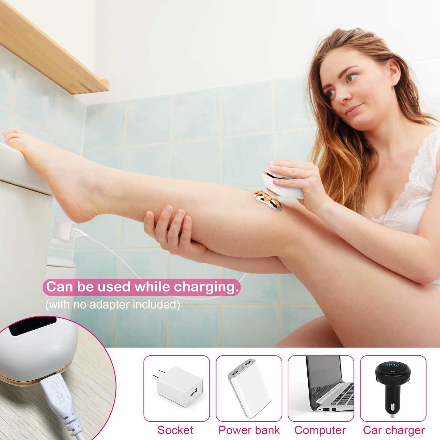 Electric Razor for Women Painless Leg Shaver DailySale