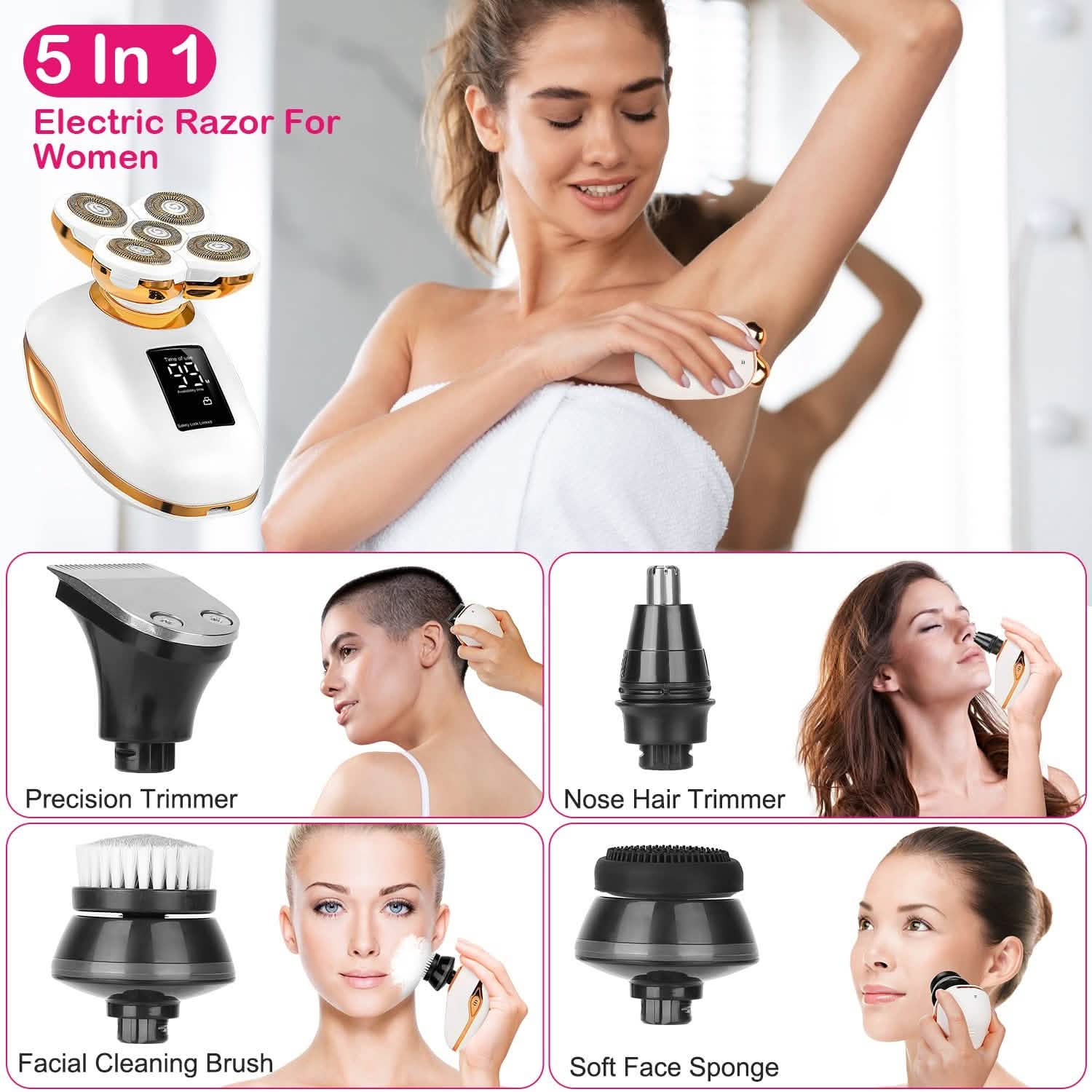 Electric Razor for Women Painless Leg Shaver DailySale