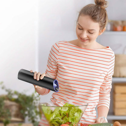 Electric Salt and Pepper Grinder LED Indicator Adjustable Coarseness DailySale