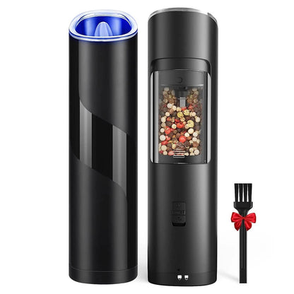 Electric Salt and Pepper Grinder LED Indicator Adjustable Coarseness DailySale