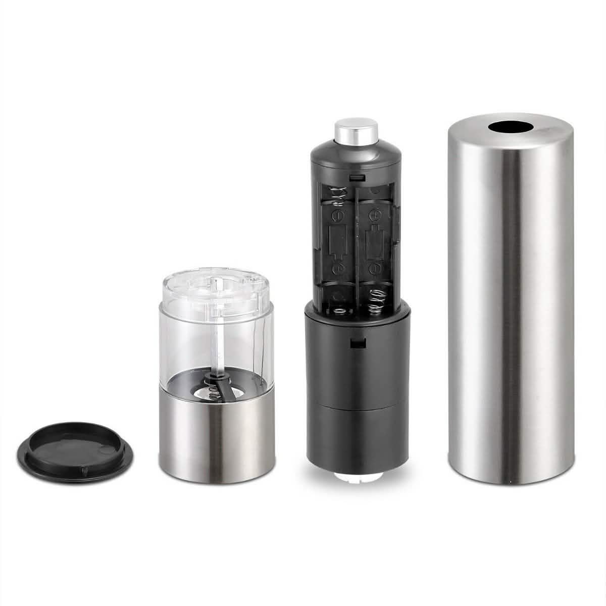 Electric Salt Pepper Grinder with Light Adjustable Coarseness DailySale