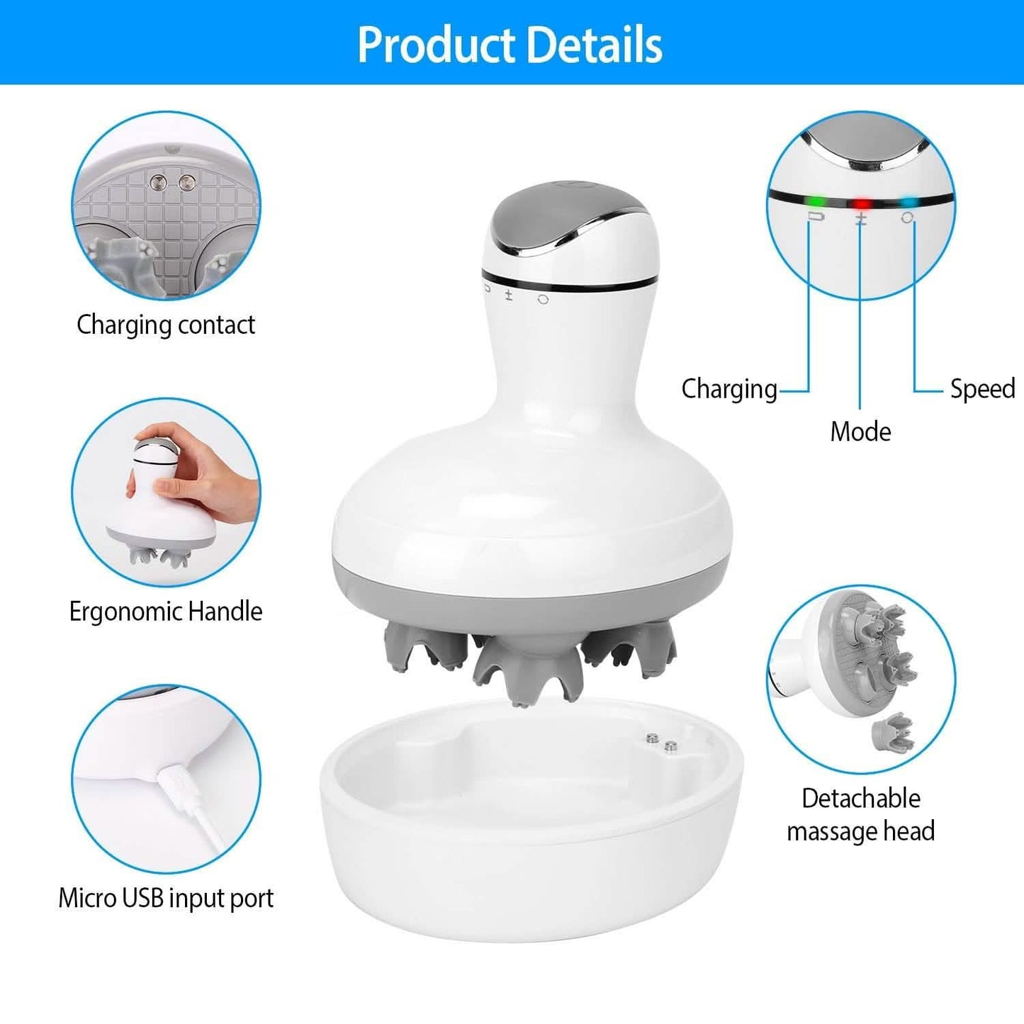 Electric Scalp Massager Handheld DailySale