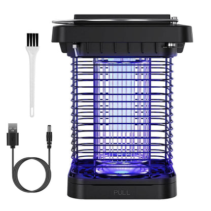 Electric Solar Powered Bug Zapper Lamp IP65 Waterproof for Indoor and Outdoor DailySale