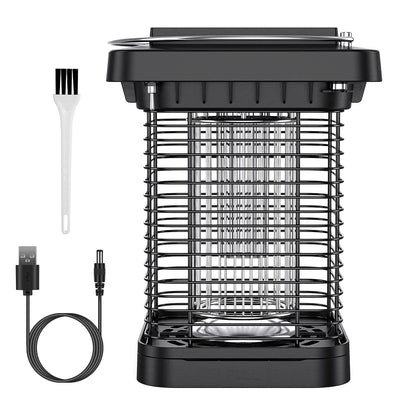 Electric Solar Powered Bug Zapper Lamp IP65 Waterproof for Indoor and Outdoor DailySale