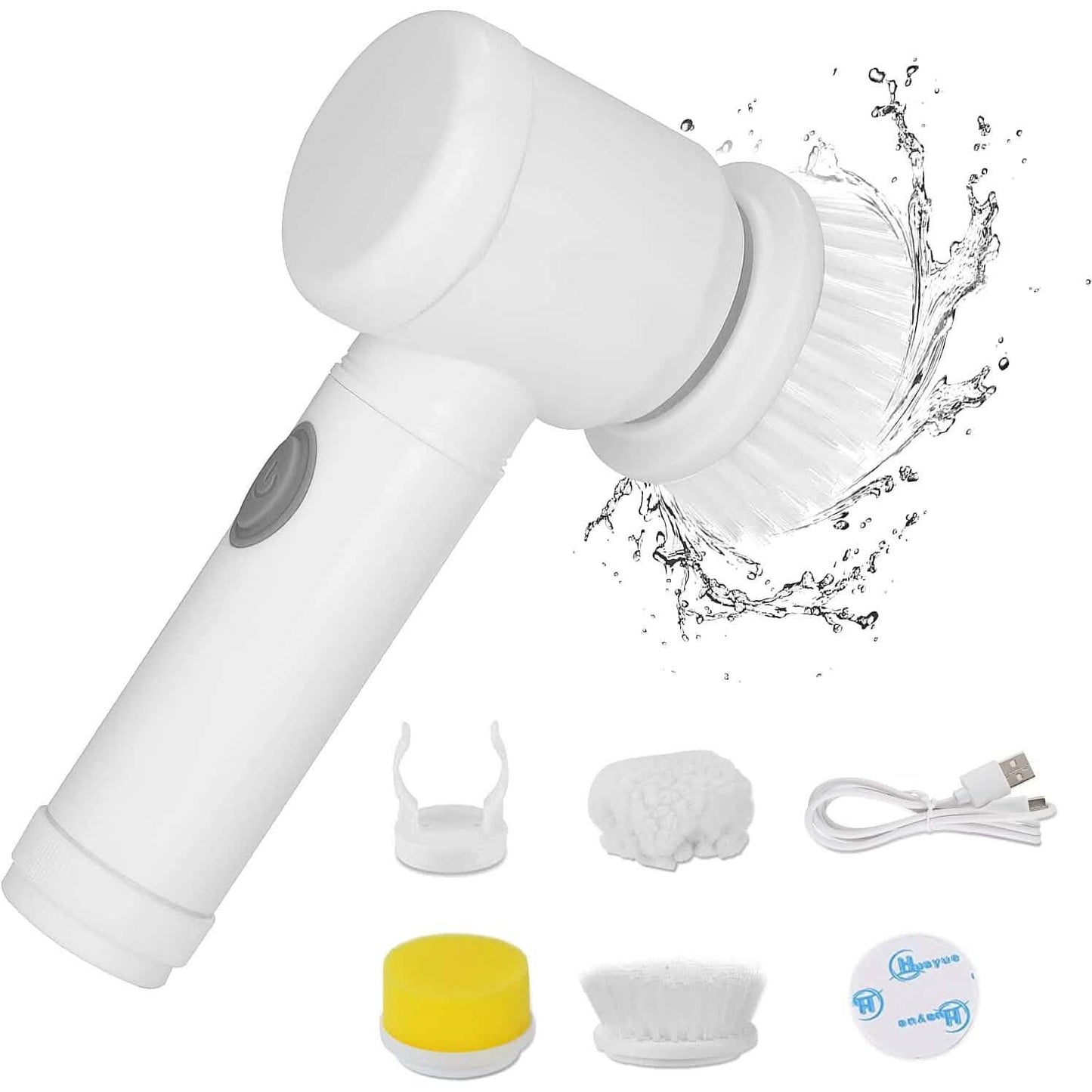Electric Spin Scrubber Electric Cleaning Brush with 3 Brush Heads DailySale