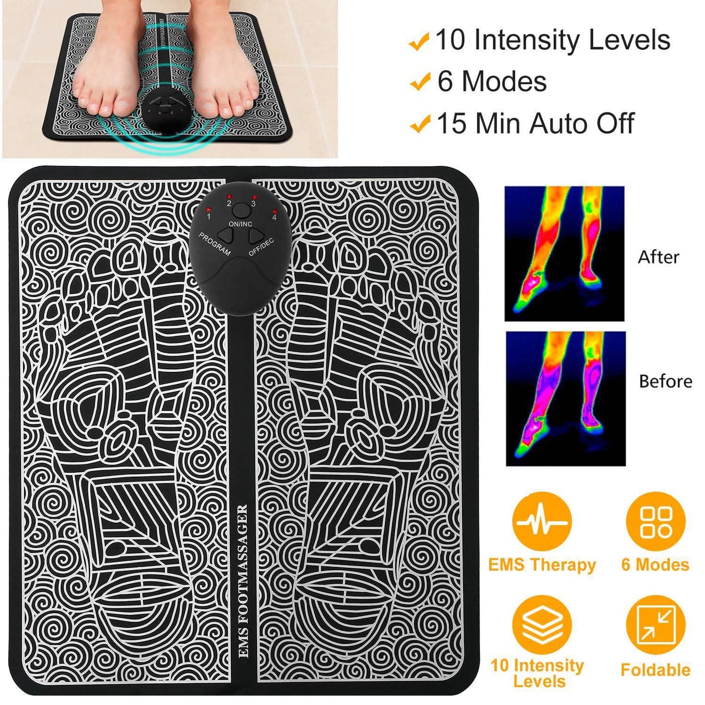 Electric Stimulator Massage Pad DailySale