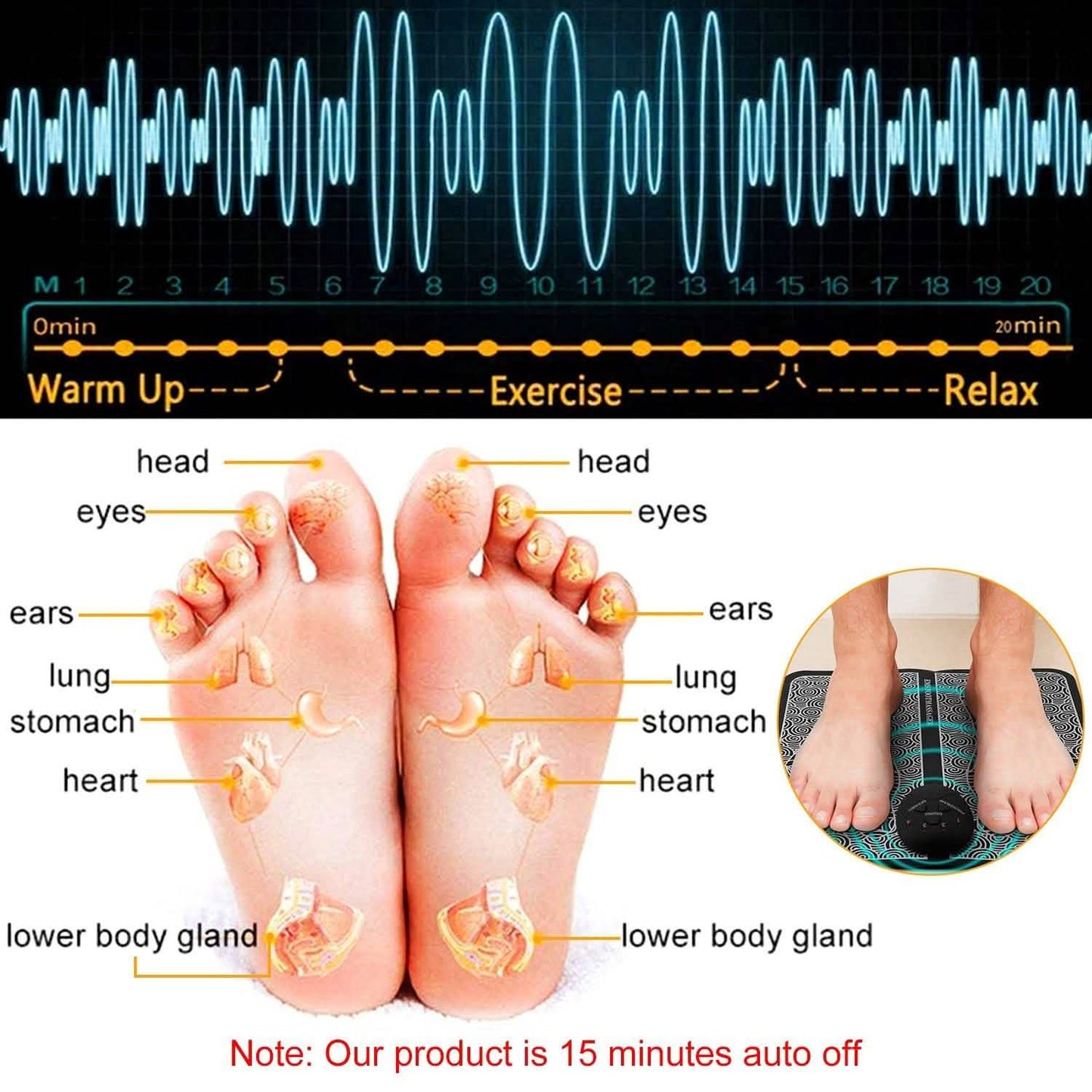 Electric Stimulator Massage Pad DailySale