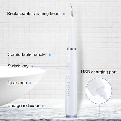 Electric Toothbrush Sonic Dental Scaler Teeth Whitening Kit DailySale