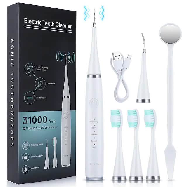 Electric Toothbrush Sonic Dental Scaler Teeth Whitening Kit DailySale