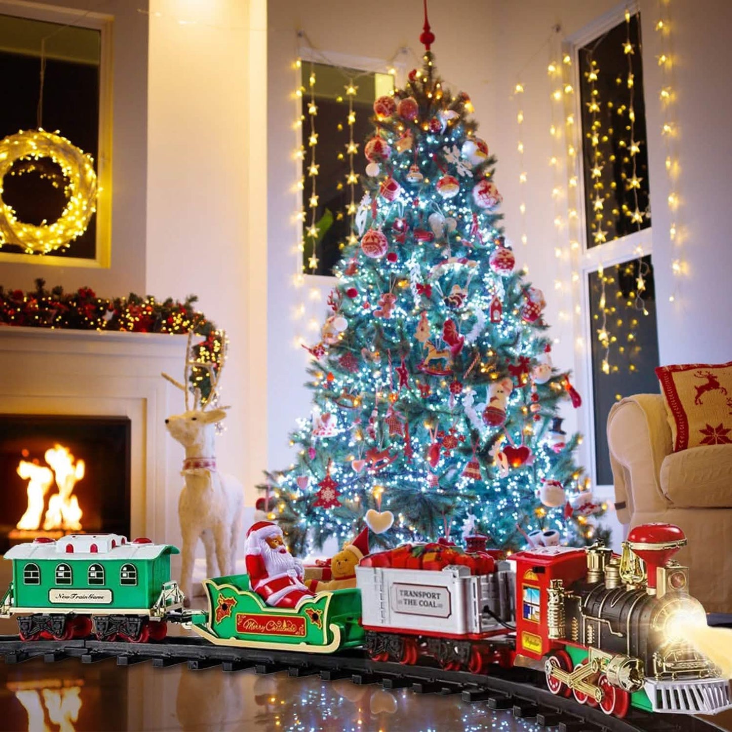 Electric Train Christmas Kid Toy Set DailySale