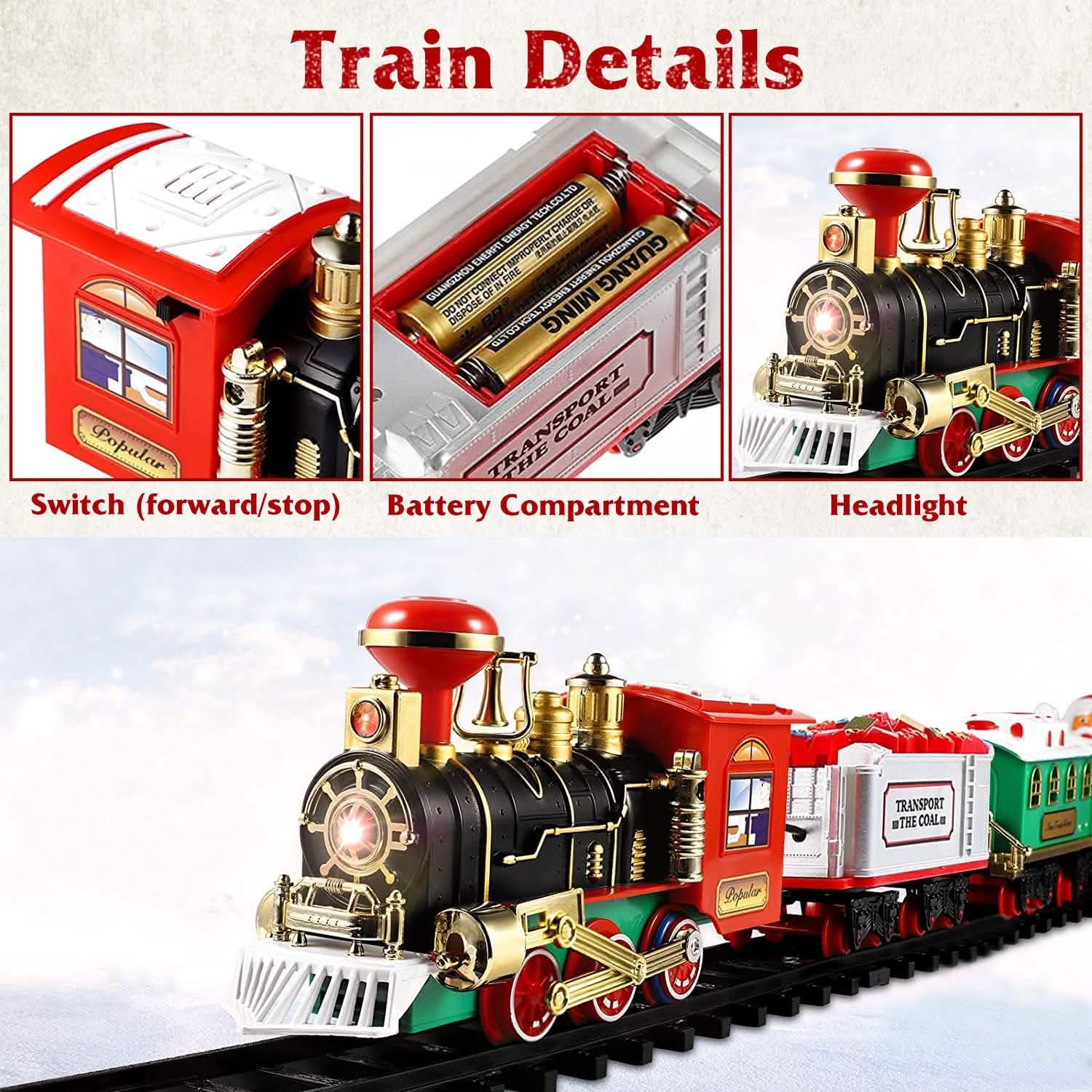 Electric Train Christmas Kid Toy Set DailySale