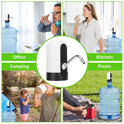 Electric Water Bottle Dispenser Rechargeable Automatic Drinking Water Bottle Pump DailySale