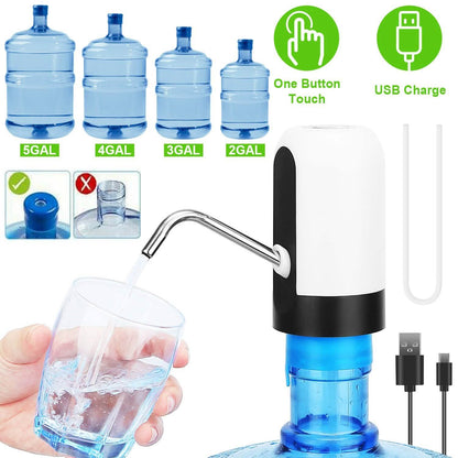 Electric Water Bottle Dispenser Rechargeable Automatic Drinking Water Bottle Pump DailySale