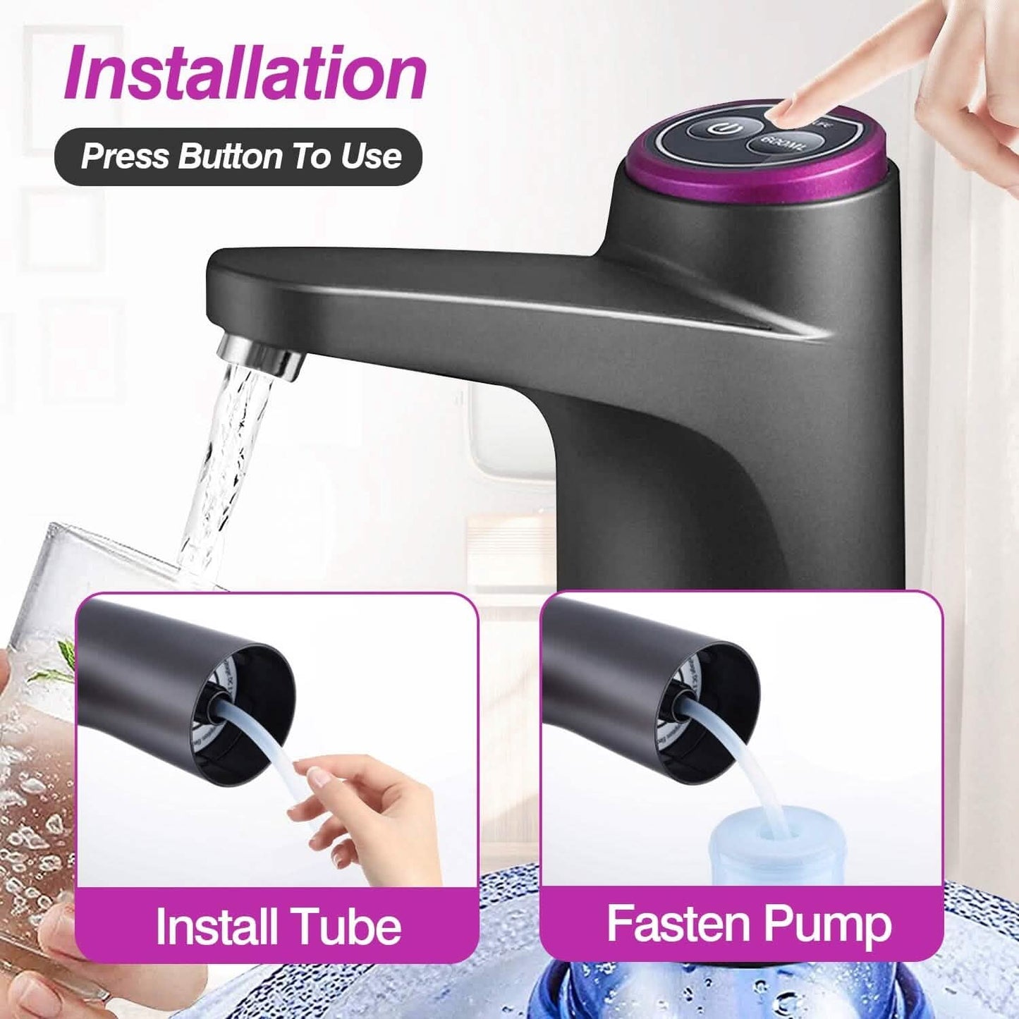 Electric Water Dispenser 40 Gallon USB Rechargeable DailySale