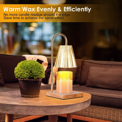 Electric Wax Melt Warmer Lamp Dimmable with 2 GU10 Bulbs 3-7in Adjustable Height 360º Rotatable DailySale