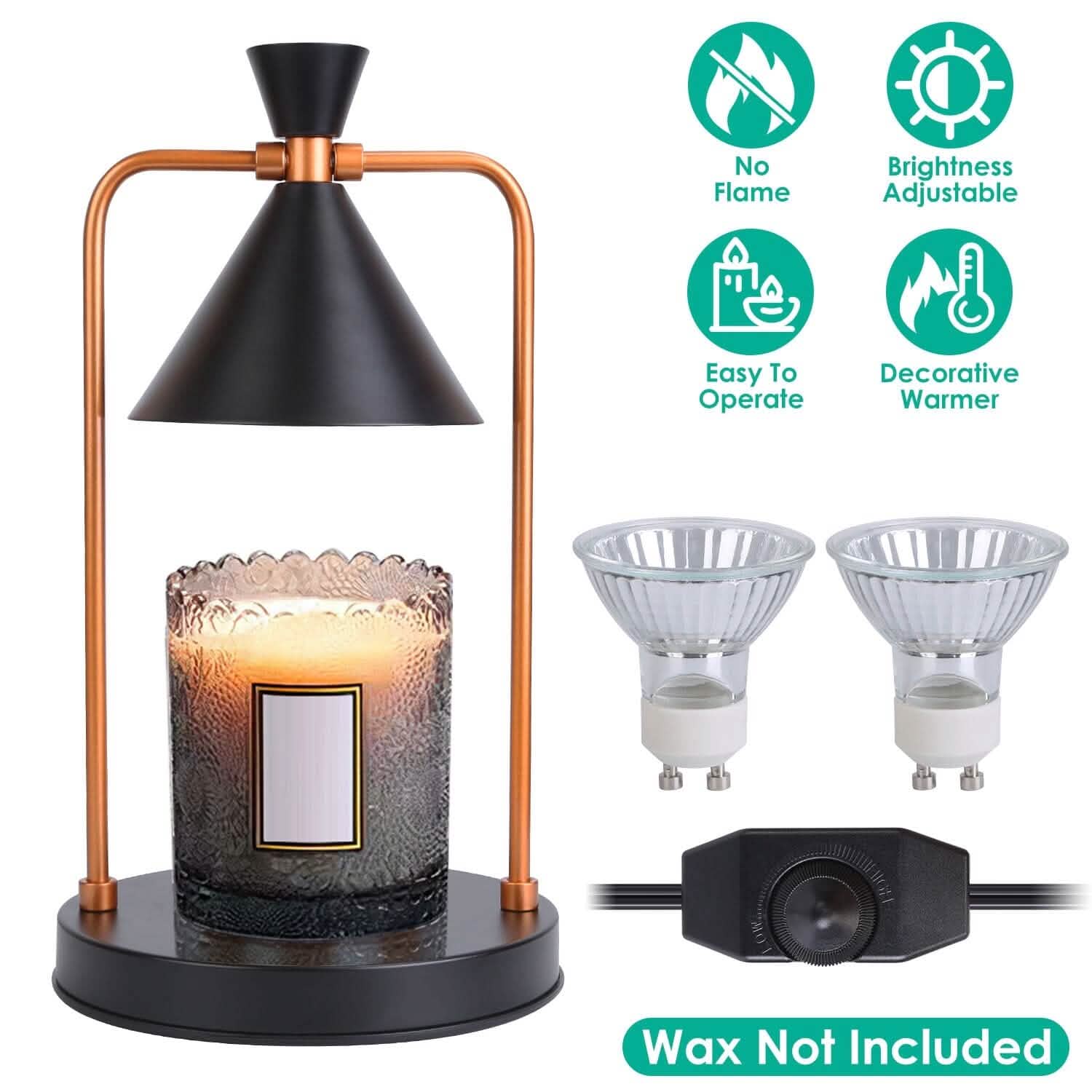 Electric Wax Melt Warmer Lamp Dimmable with 2 GU10 Bulbs DailySale