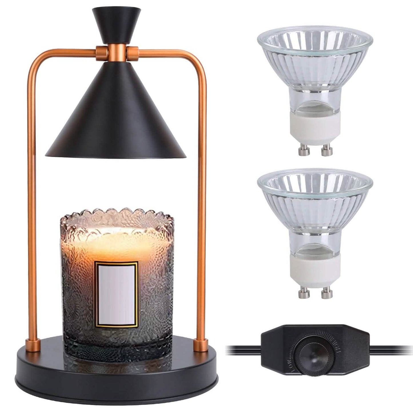 Electric Wax Melt Warmer Lamp Dimmable with 2 GU10 Bulbs DailySale