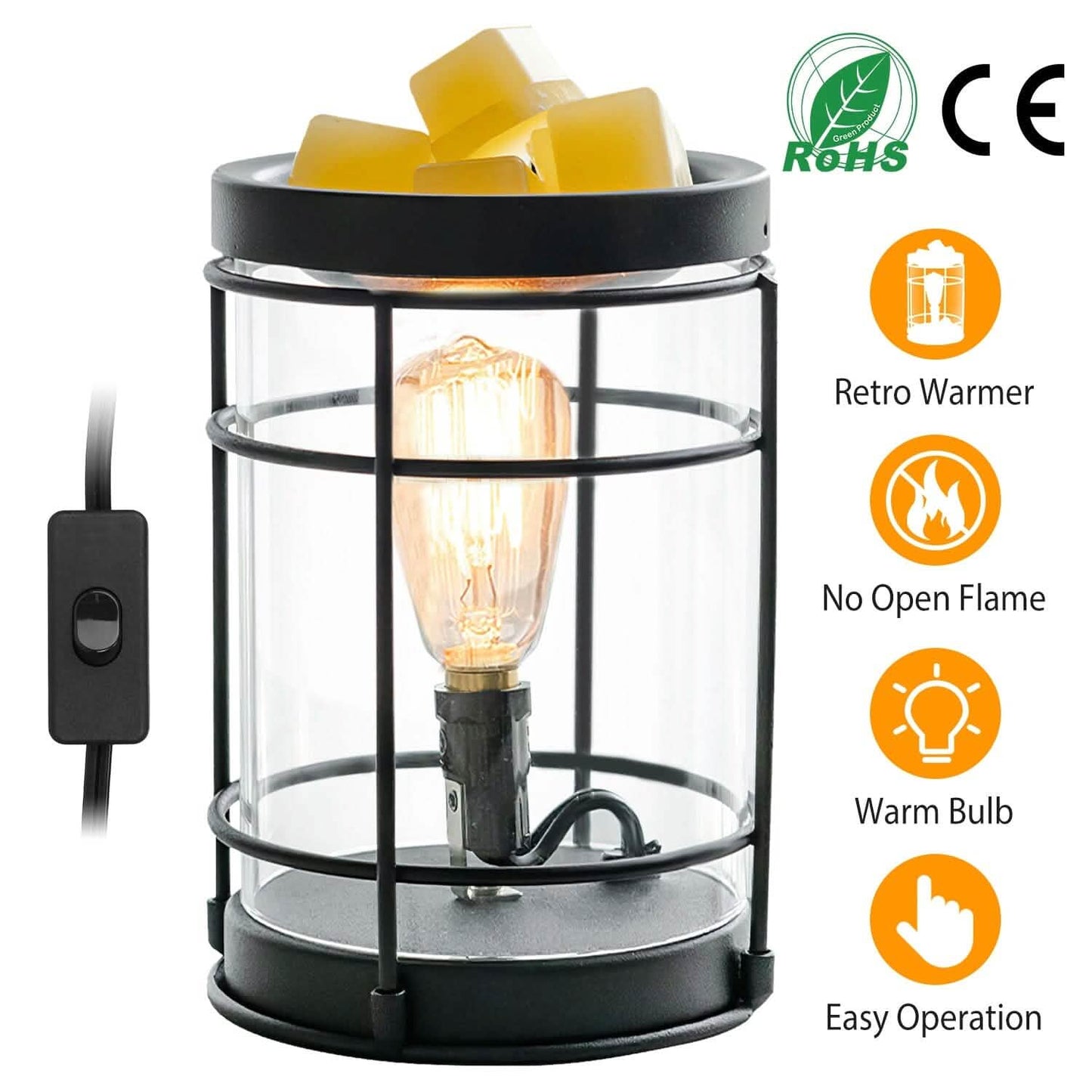 Electric Wax Melt Warmer Vintage Light Bulb DailySale