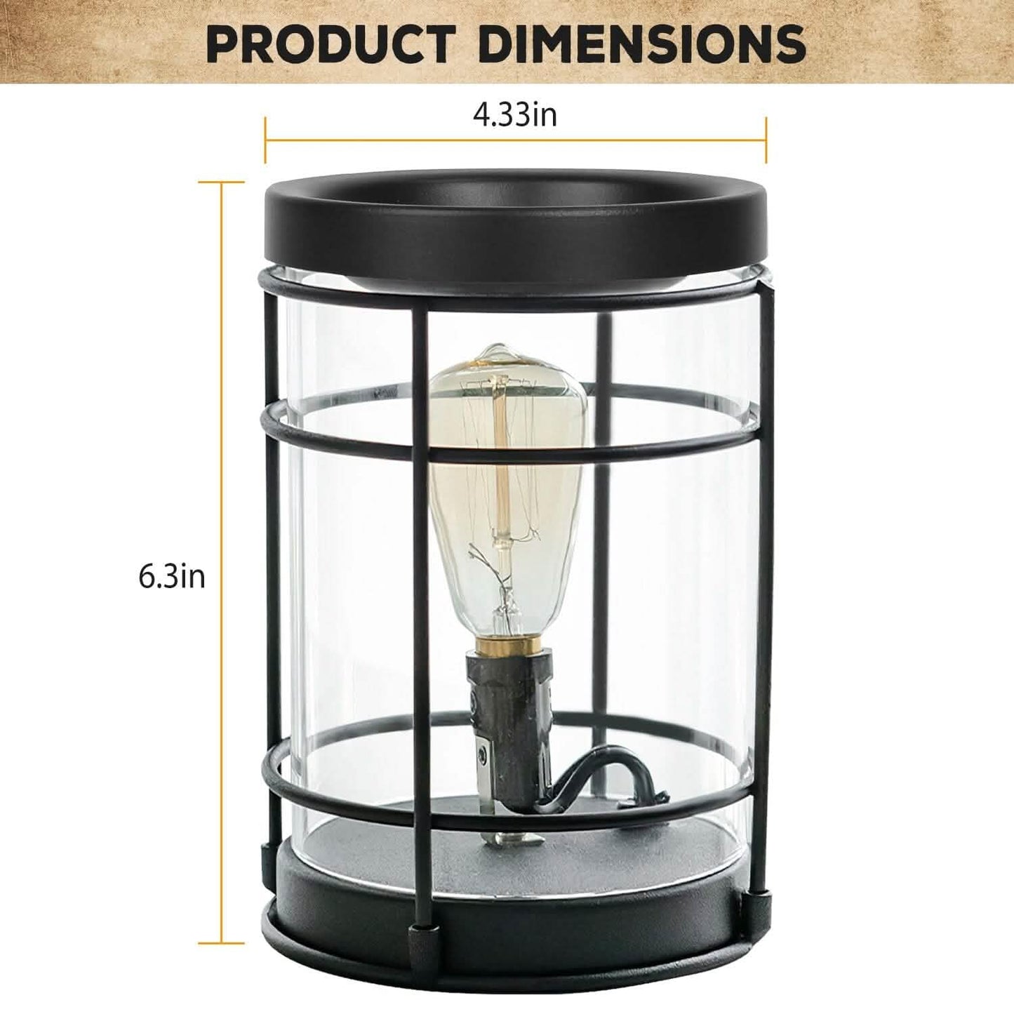 Electric Wax Melt Warmer Vintage Light Bulb DailySale