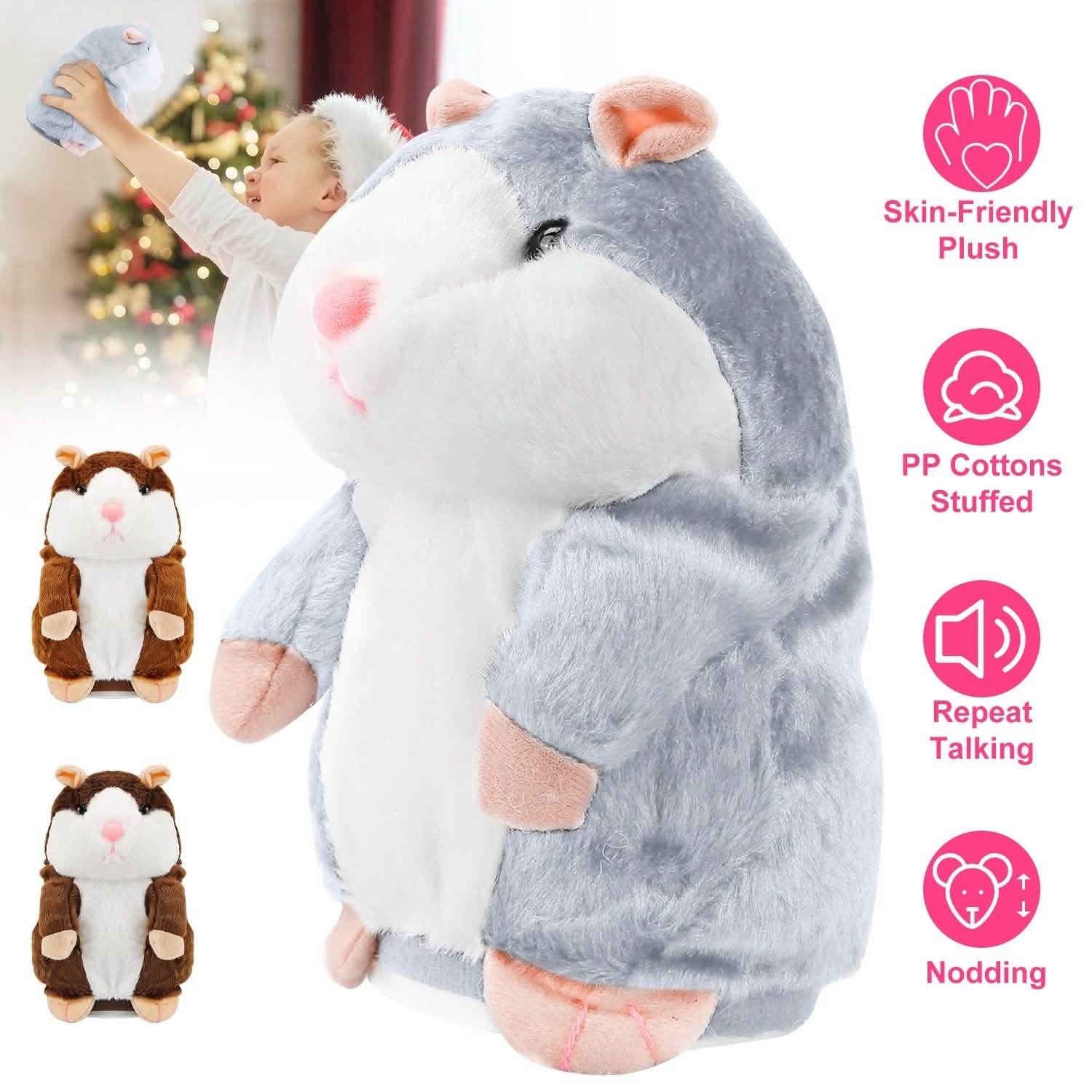 Electronic Talking Hamster Plush DailySale