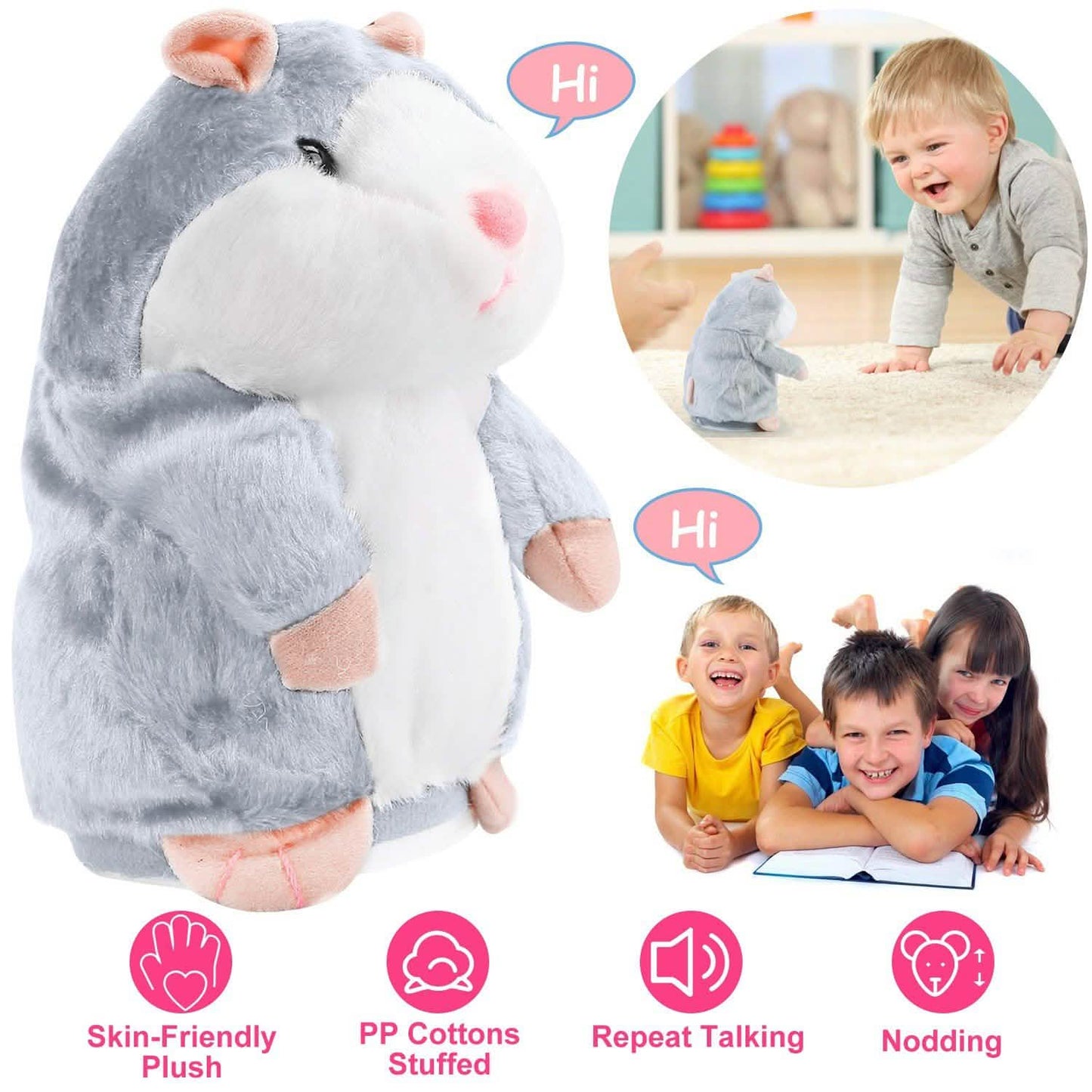 Electronic Talking Hamster Plush DailySale