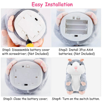 Electronic Talking Hamster Plush DailySale