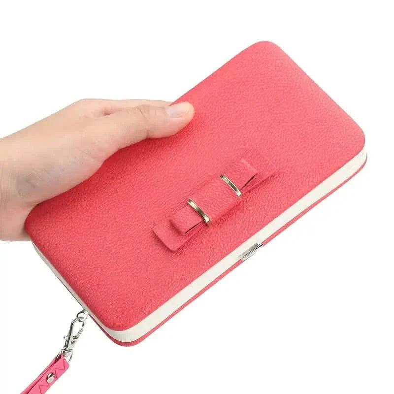 Elegant Bow Decor Phone Wallet DailySale