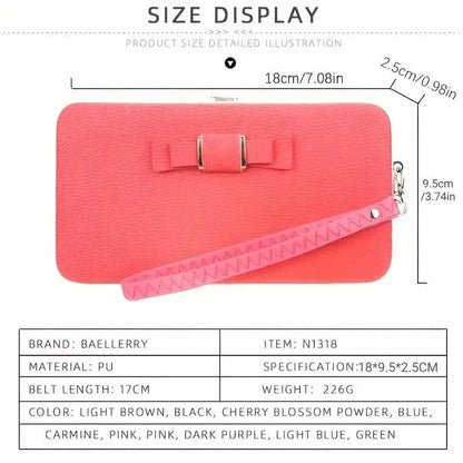 Elegant Bow Decor Phone Wallet DailySale