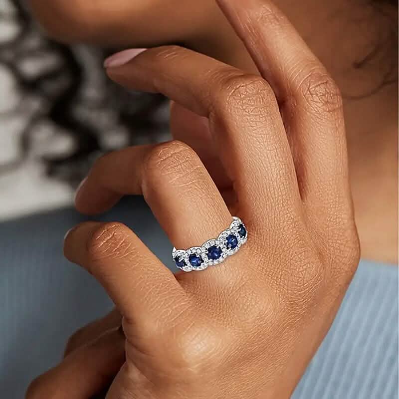 Elegant Copper Ring with Synthetic Cubic Zirconia DailySale