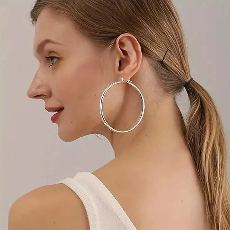 Elegant Daily Wear Round Circle Hoop Earrings DailySale
