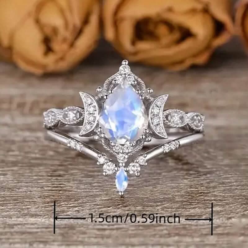 Elegant Moon Crown Ring DailySale