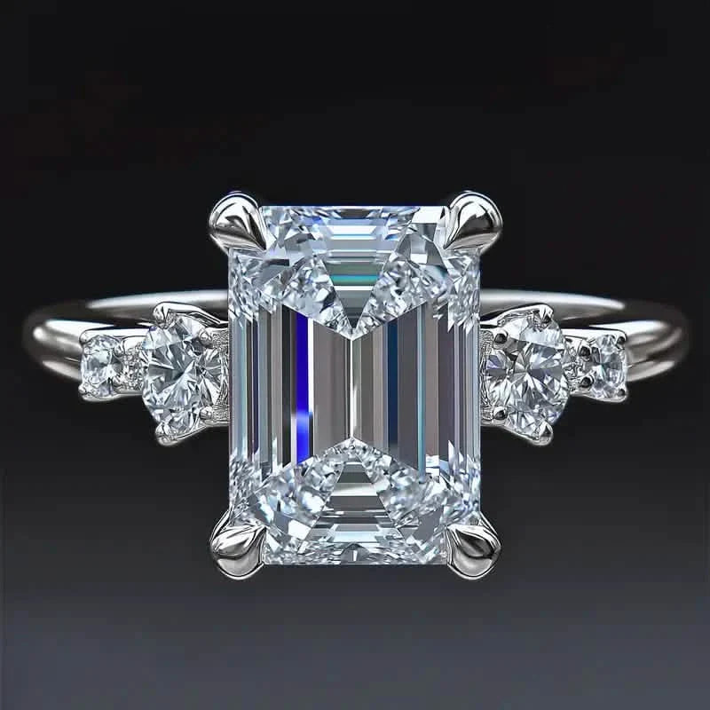Elegant Princess Cut Cubic Zirconia Engagement Ring DailySale
