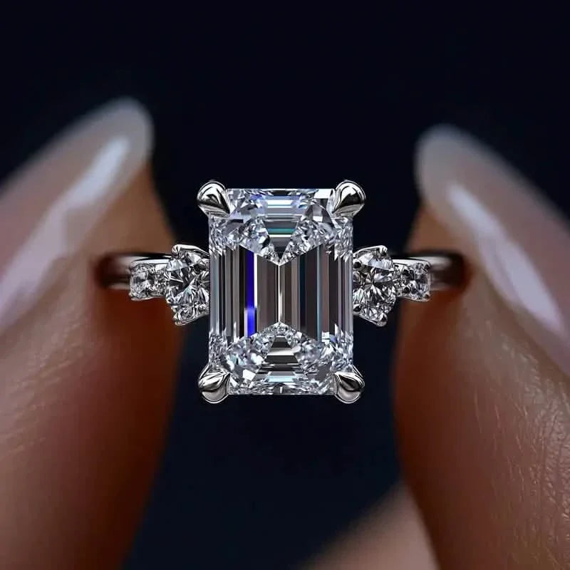 Elegant Princess Cut Cubic Zirconia Engagement Ring DailySale