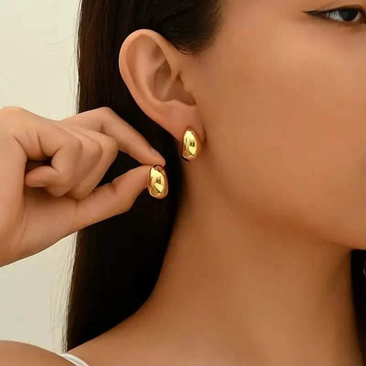 Elegant Water Drop Hoop Earrings for Women DailySale