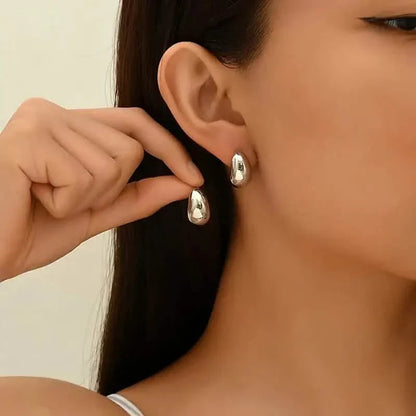 Elegant Water Drop Hoop Earrings for Women DailySale