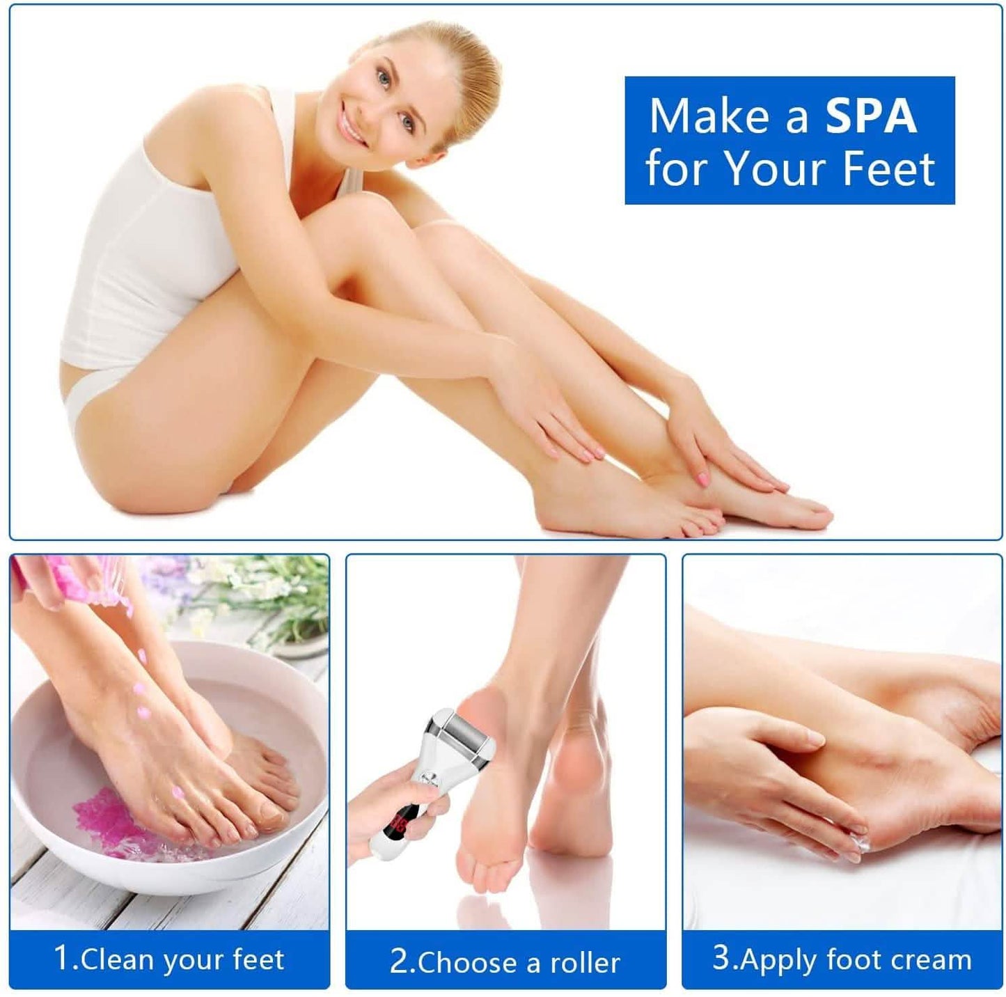 Elmchee Rechargeable Foot Callus Remover Kit DailySale