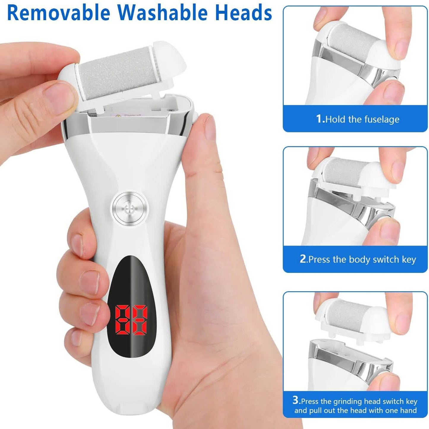 Elmchee Rechargeable Foot Callus Remover Kit DailySale