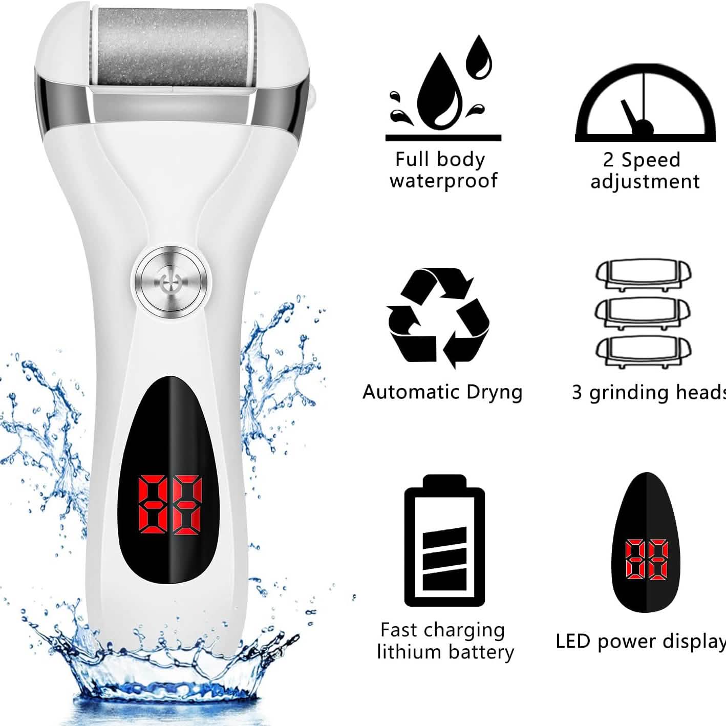 Elmchee Rechargeable Foot Callus Remover Kit DailySale