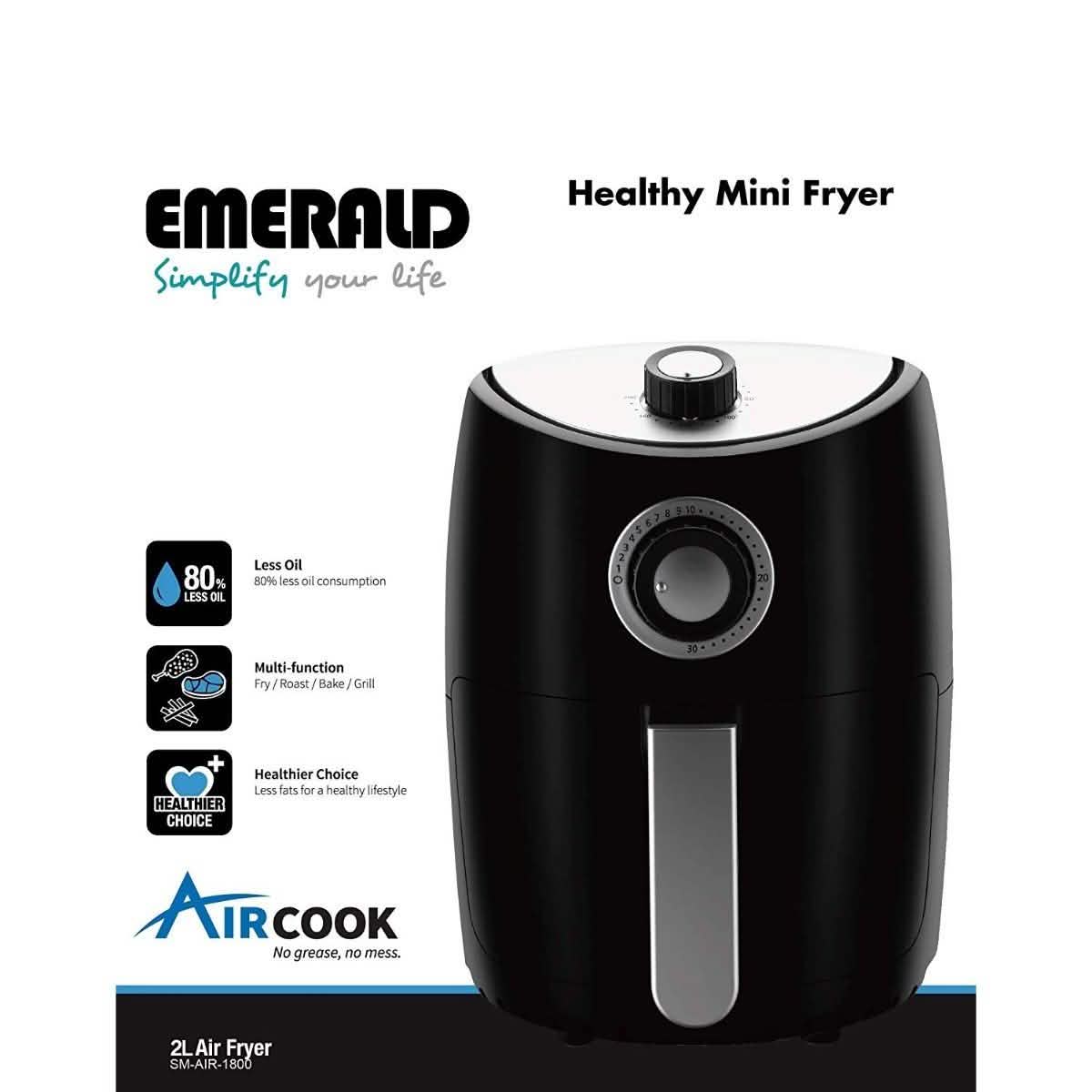 Emerald Compact 2 Liters Mini Air Fryer DailySale