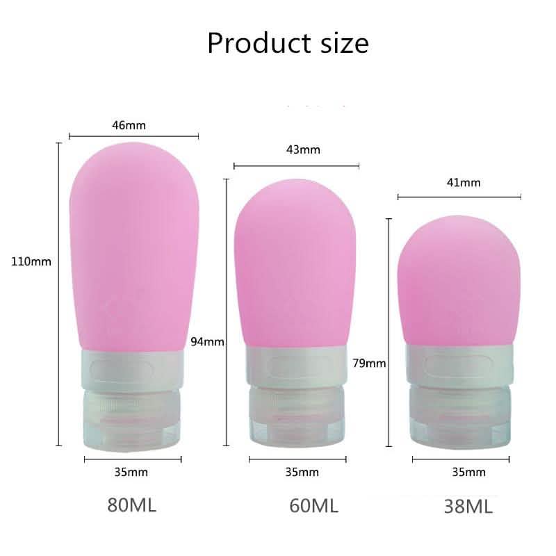 Empty Silicone Portable Travel Packing Press Bottle DailySale