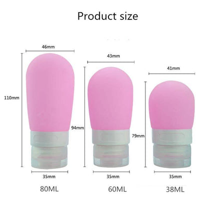 Empty Silicone Portable Travel Packing Press Bottle DailySale