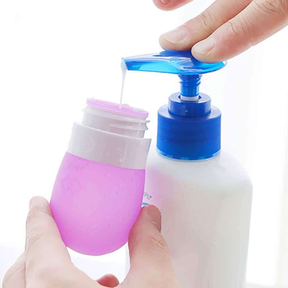 Empty Silicone Portable Travel Packing Press Bottle DailySale